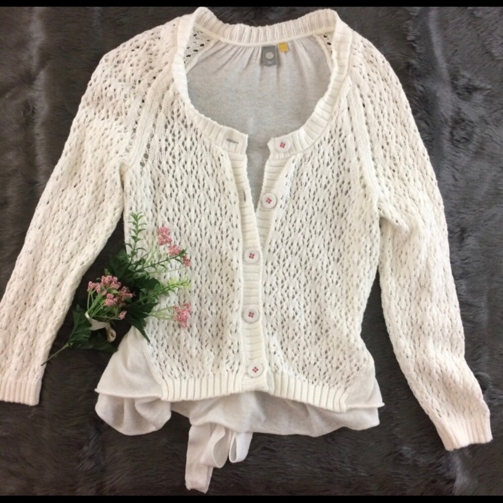 Anthropologie Knotted And Knitted Sweater